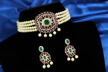 Multicolor cubic zirconia chokers 1