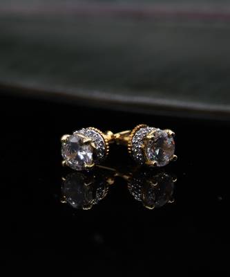 Rose Gold Alloy Earrings 1