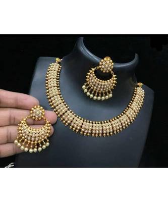 Yellow Gold Alloy necklace sets 1