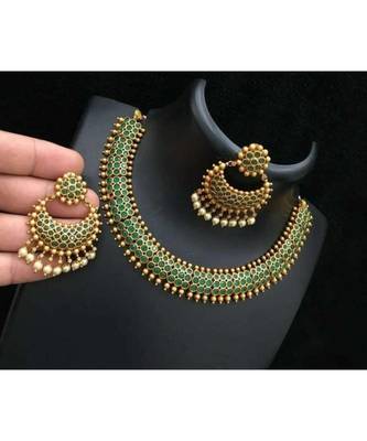 Yellow Gold Alloy necklace sets 1