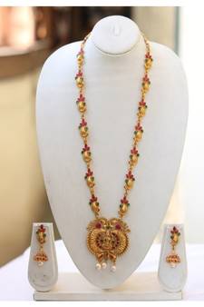 Yellow Gold Alloy necklace sets