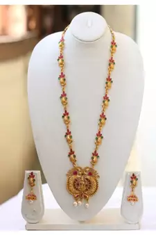 Yellow Gold Alloy necklace sets