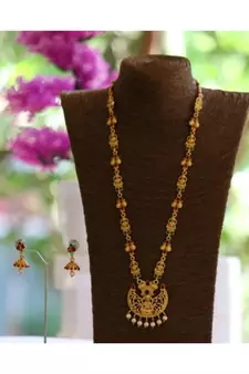 Yellow Gold Alloy necklace sets