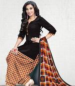 black cotton dress-materials