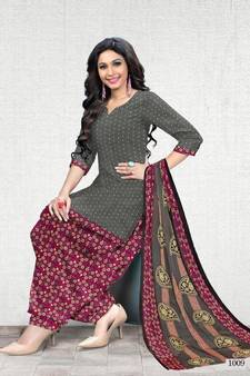 grey cotton dress-materials