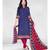blue cotton dress-materials