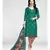 green cotton dress-materials