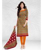 grey cotton dress-materials