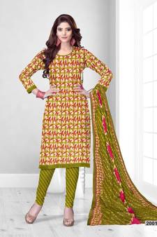 multicolor cotton dress-materials