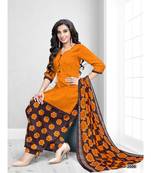 orange cotton dress-materials