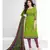 green cotton dress-materials