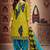 green cotton dress-materials