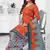 orange cotton dress-materials