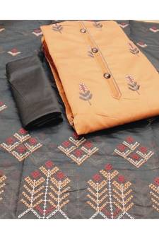 orange cotton dress-materials