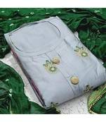 grey cotton dress-materials