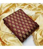 brown art_silk dress-materials