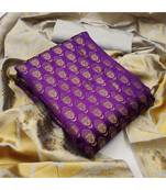 purple art_silk dress-materials