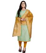 green art_silk dress-materials