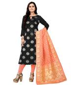 black art_silk dress-materials