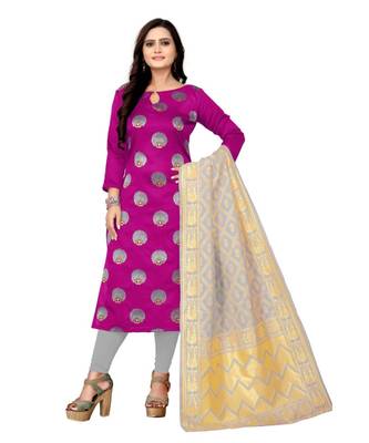 pink art_silk dress-materials 1