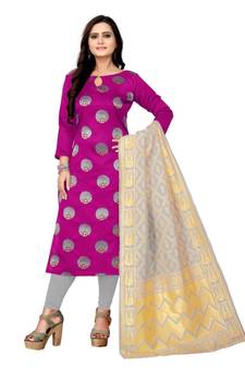 pink art_silk dress-materials