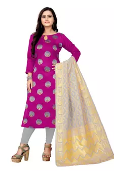 pink art_silk dress-materials