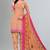 peach synthetic dress-materials