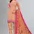 peach synthetic dress-materials