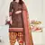 brown cotton dress-materials