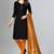 black art_silk dress-materials