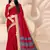 Red Art Silk    Printed  Saree With Blouse For Women