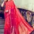 Red Art Silk    Printed  Saree With Blouse For Women