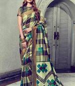 Multicolor Art Silk    Printed  Saree With Blouse For Women