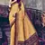Yellow Art Silk    Printed  Saree With Blouse For Women