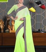 Green Art Silk   Brasso Saree With Blouse For Women