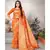Orange Art Silk   Woven Saree With Blouse For Women