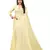 Cream Georgette    Embroidered   Saree With Blouse For Women