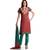 Party Wear Cotton Suit With Embroidered Yoke