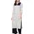 Black Printed Cotton Band / Mandarin / Chinese Collar kurti