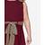 Maroon Partywear Dress with Golden Detailing
