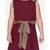 Maroon Partywear Dress with Golden Detailing
