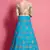 fascinating Sky-blue Sequins embroidered art silk wedding lehenga