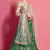 appetizing Green Sequins embroidered art silk bridal lehenga