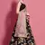 Black embroidered crepe Semi Stitched wedding & party lehenga