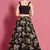 Black embroidered crepe Semi Stitched wedding & party lehenga