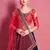 Navy-blue embroidered silk semi stitched wedding & party lehenga
