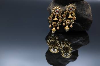 Gold Plated Kundan Earrings 3