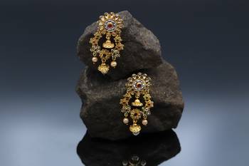 Gold Plated Kundan Earrings 1