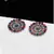 Silver Studded Multicolor Stone Studs