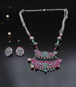 silver_plated Alloy necklace-sets